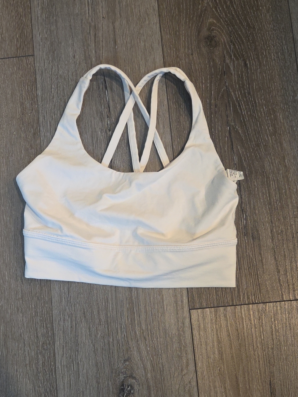 lululemon athletica Cream Crossback Light-Support Sports Bra